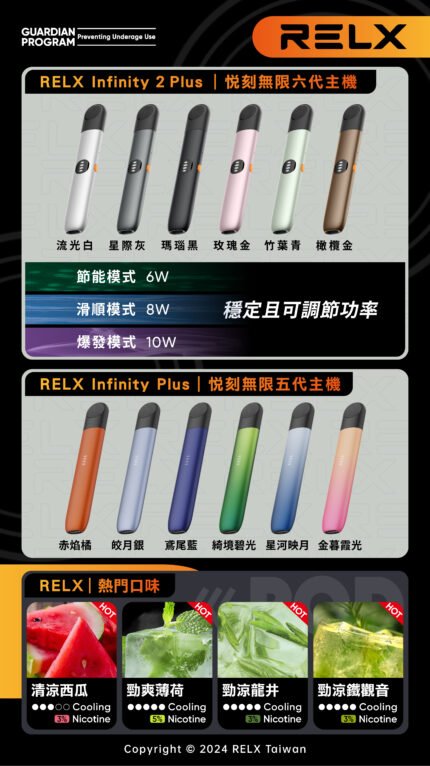 Relx Infinity 2 Relx 6代 悅刻6代電子煙主機