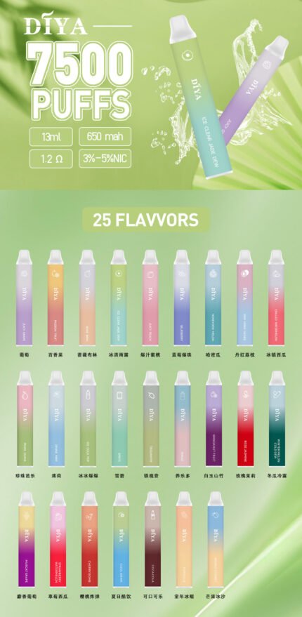 DIYA叮啞7500口一次性電子煙